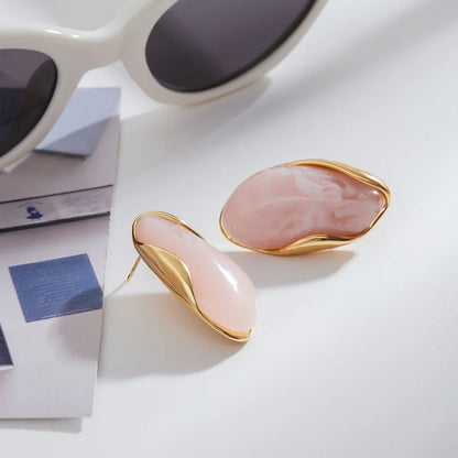 [Royal Vicky]Amelise Polished Gemstone Earrings