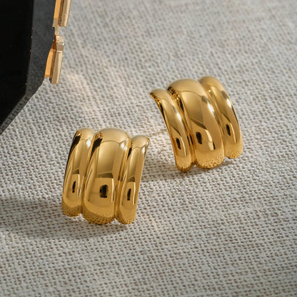 [Royal Vicky]Angela Gold Arch Earrings