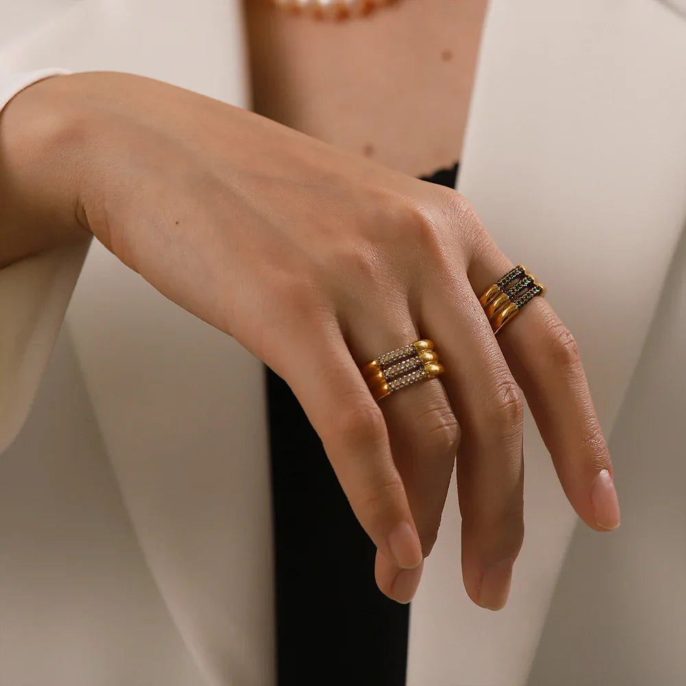 [Royal Vicky]Serenity Diamond Gold Ring