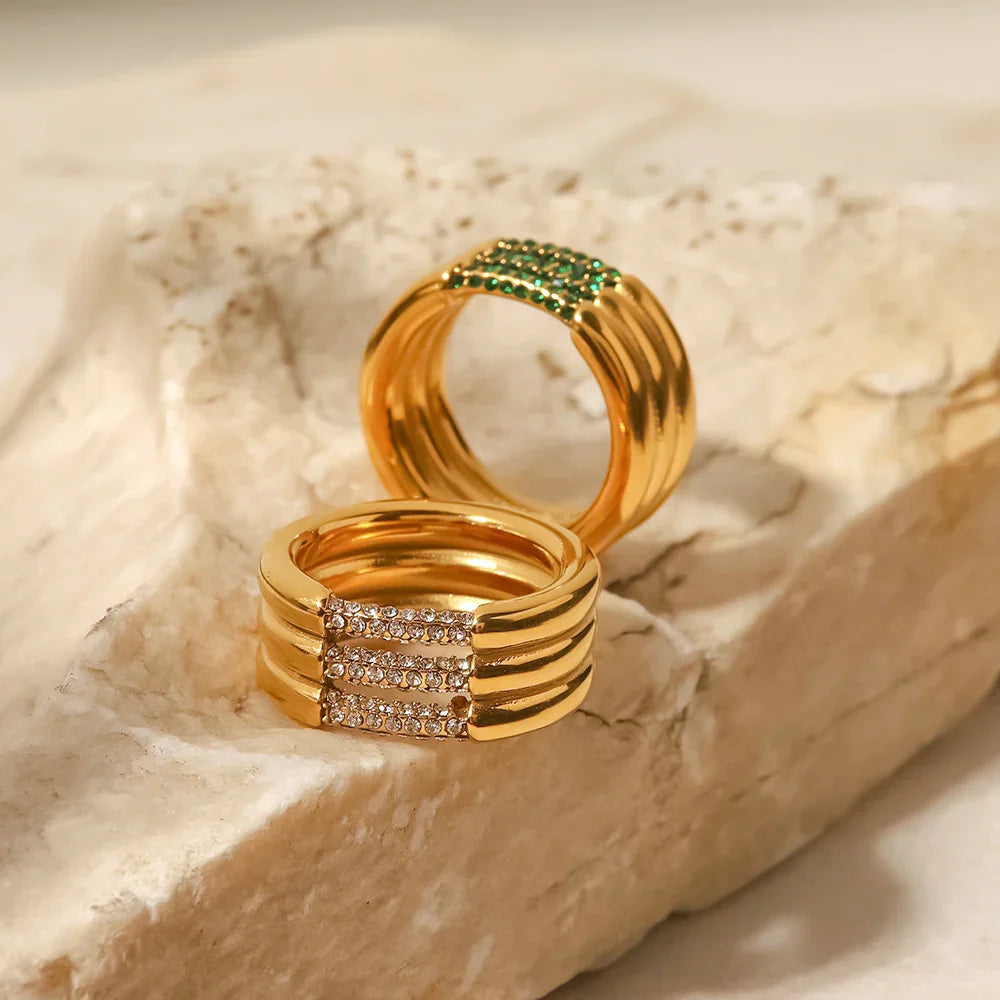 [Royal Vicky]Serenity Diamond Gold Ring