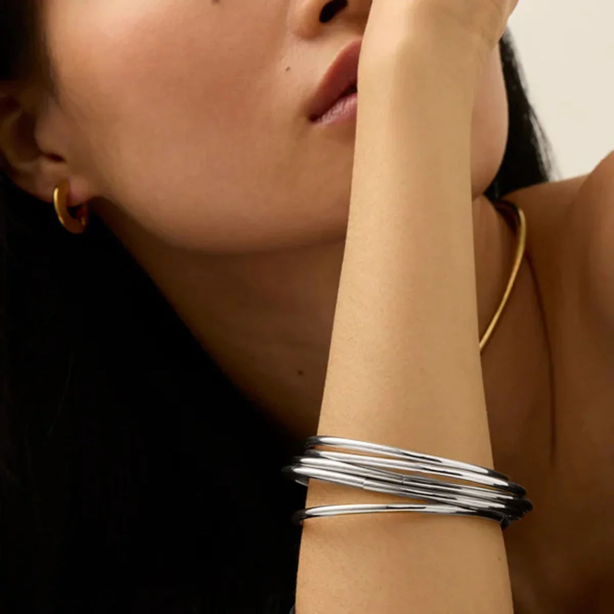[Royal Vicky]Shannon Gold Bangle Set