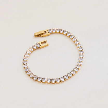 [Royal Vicky]Avaria Oval Cut Tennis Bracelet