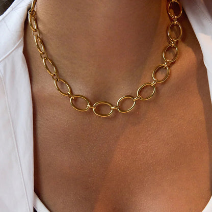 [Royal Vicky]Cielle Chunky Gold Chain Necklace