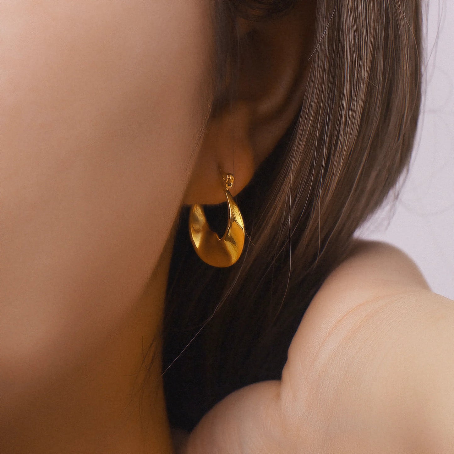 [Royal Vicky]Esti Irregular Hoop Earrings