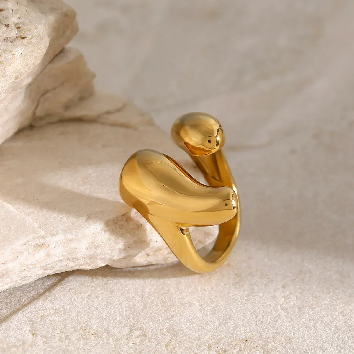 [Royal Vicky]Abstract Gold Ring