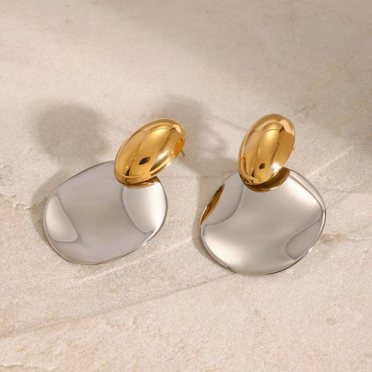 [Royal Vicky]Destiny Chunky Gold Drop Earrings