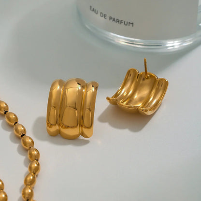[Royal Vicky]Angela Gold Arch Earrings
