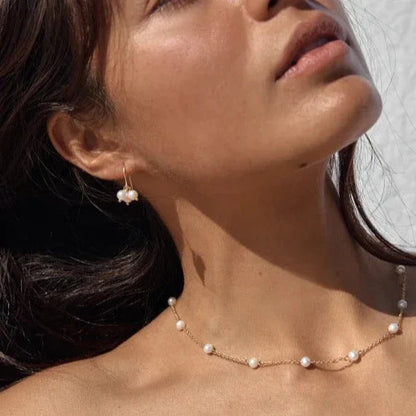 [Royal Vicky]Nora Gold Pearl Necklace