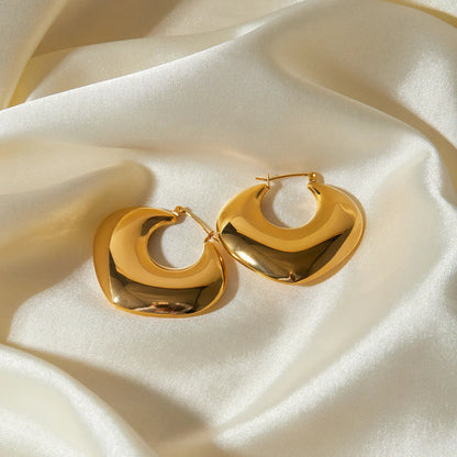 [Royal Vicky]Fawn Gold Hoops