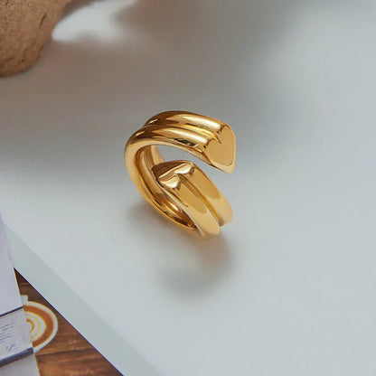 [Royal Vicky]Tara Heart Twist Gold Ring