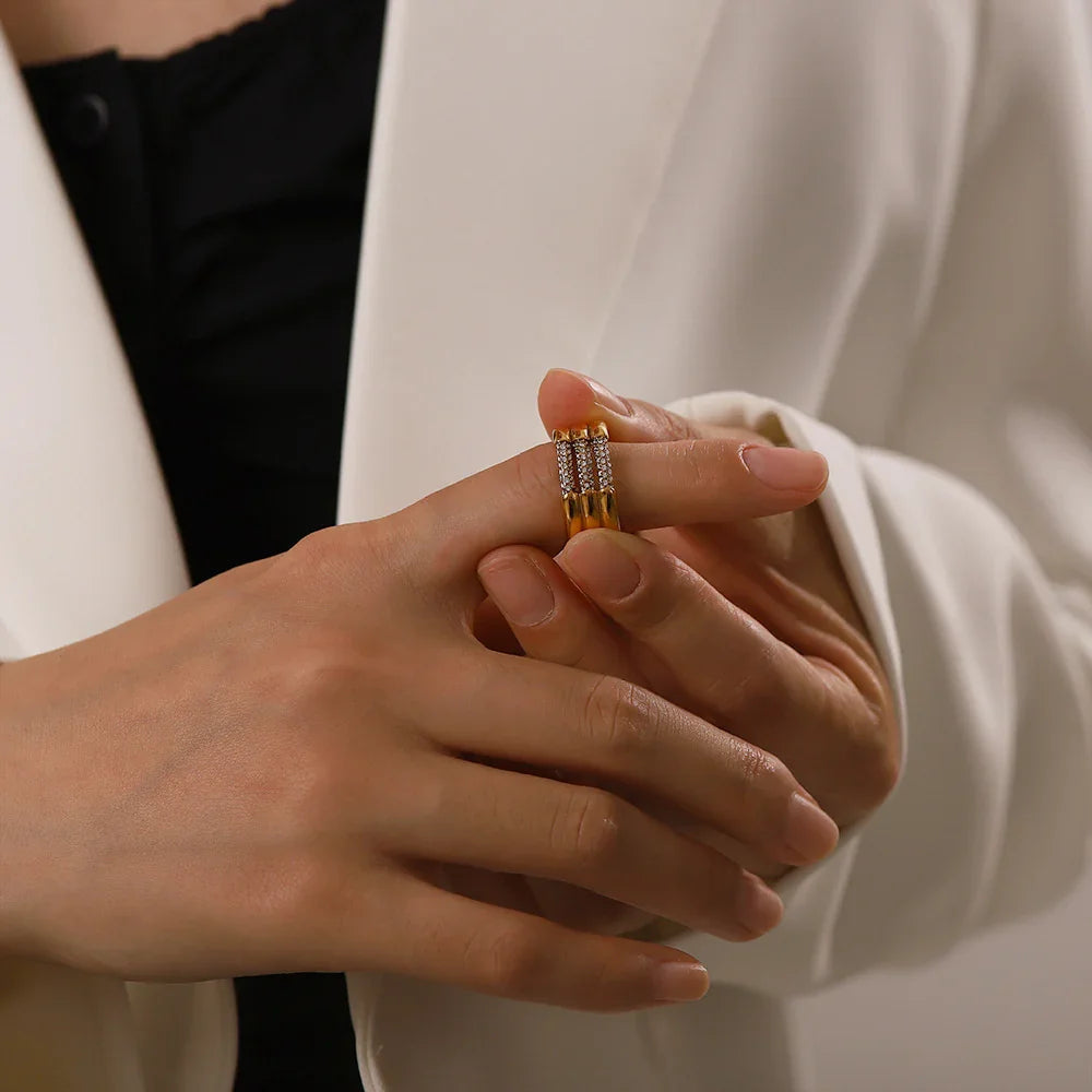 [Royal Vicky]Serenity Diamond Gold Ring