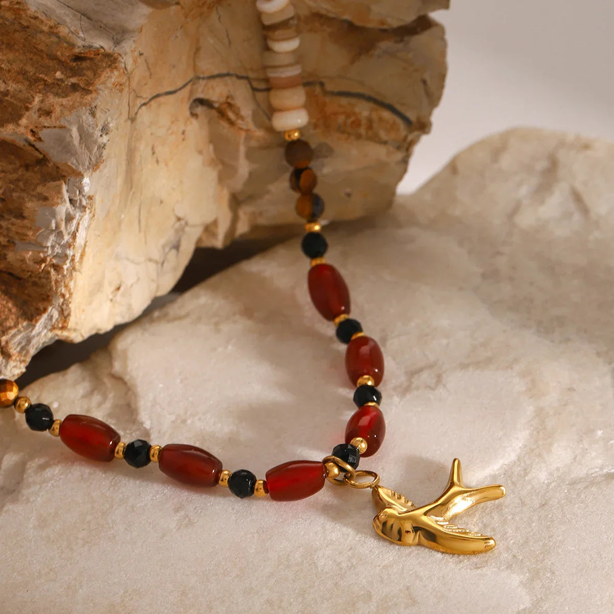 [Royal Vicky]Sierra Tiger Eye Beads Necklace