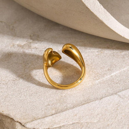 [Royal Vicky]Abstract Gold Ring