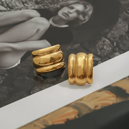 [Royal Vicky]Angela Gold Arch Earrings
