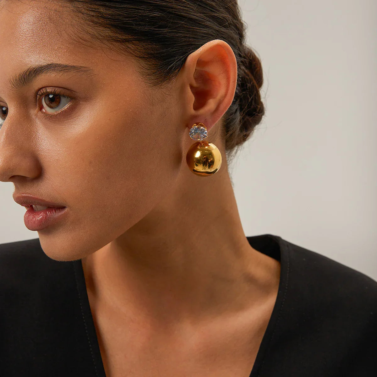 [Royal Vicky]Gretta Gold Earrings