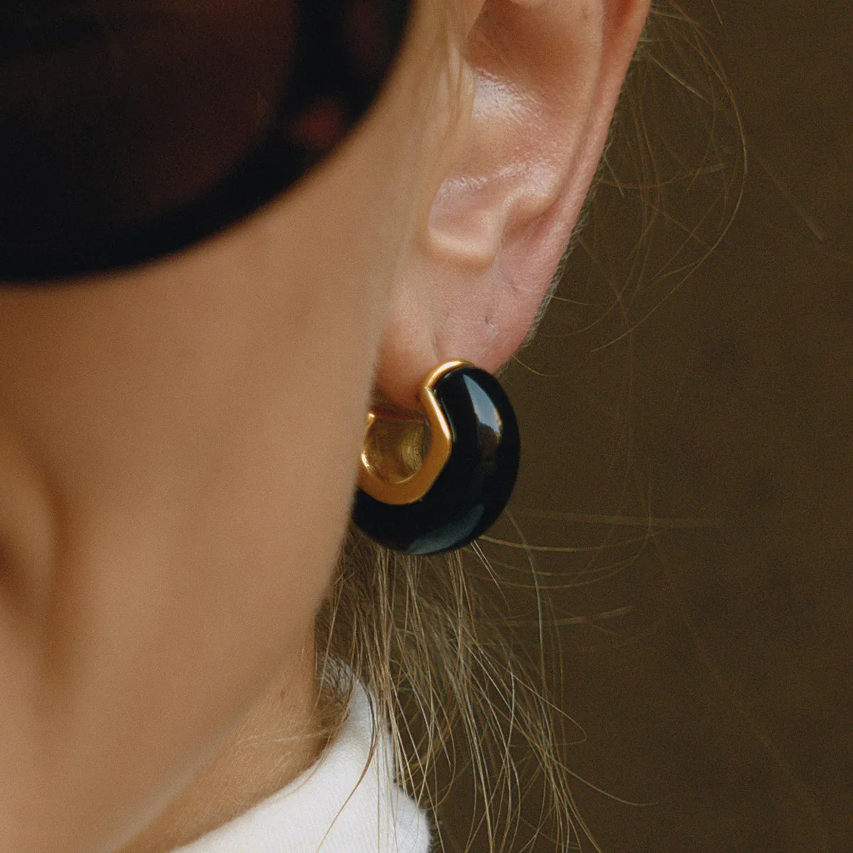 [Royal Vicky]Lexi Chunky Enamel Hoops