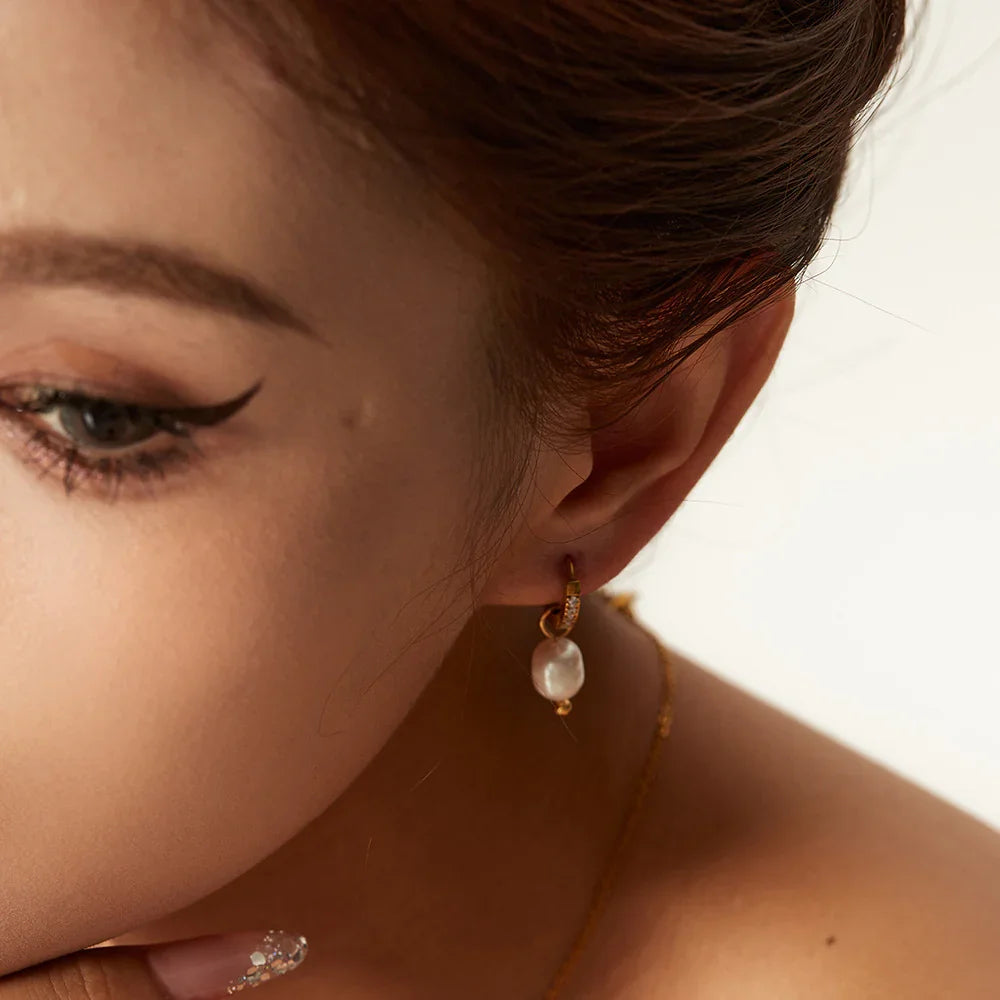 [Royal Vicky]Sara Pearl Earrings