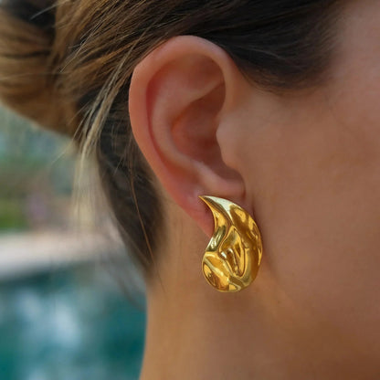[Royal Vicky]Raven Vintage Teardrop Earrings