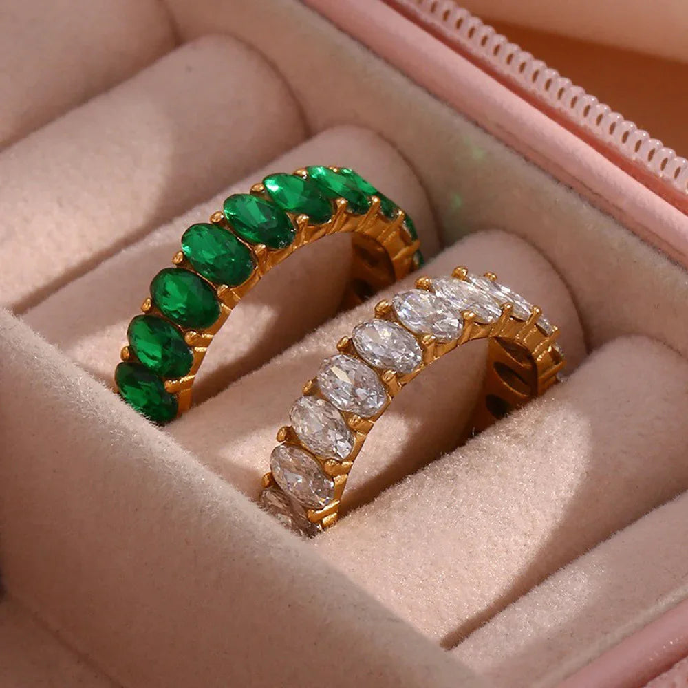 [Royal Vicky]Antoinette Diamond Simulant Gold Ring