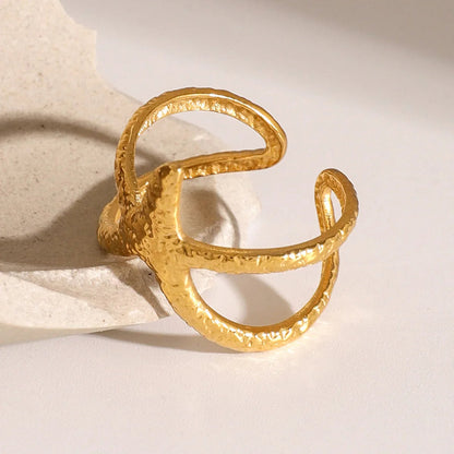 [Royal Vicky]Aurelie Gold Starfish Ring