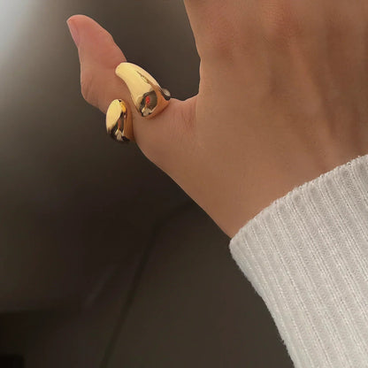 [Royal Vicky]Abstract Gold Ring