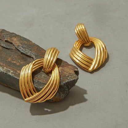 [Royal Vicky]Selma Gold Knot Earrings