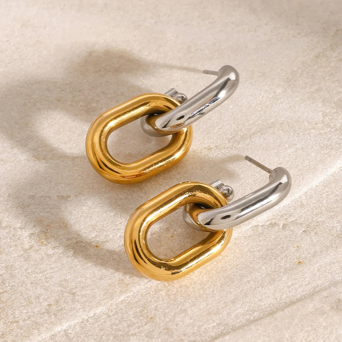 [Royal Vicky]Taylor Two Tone Double Hoops