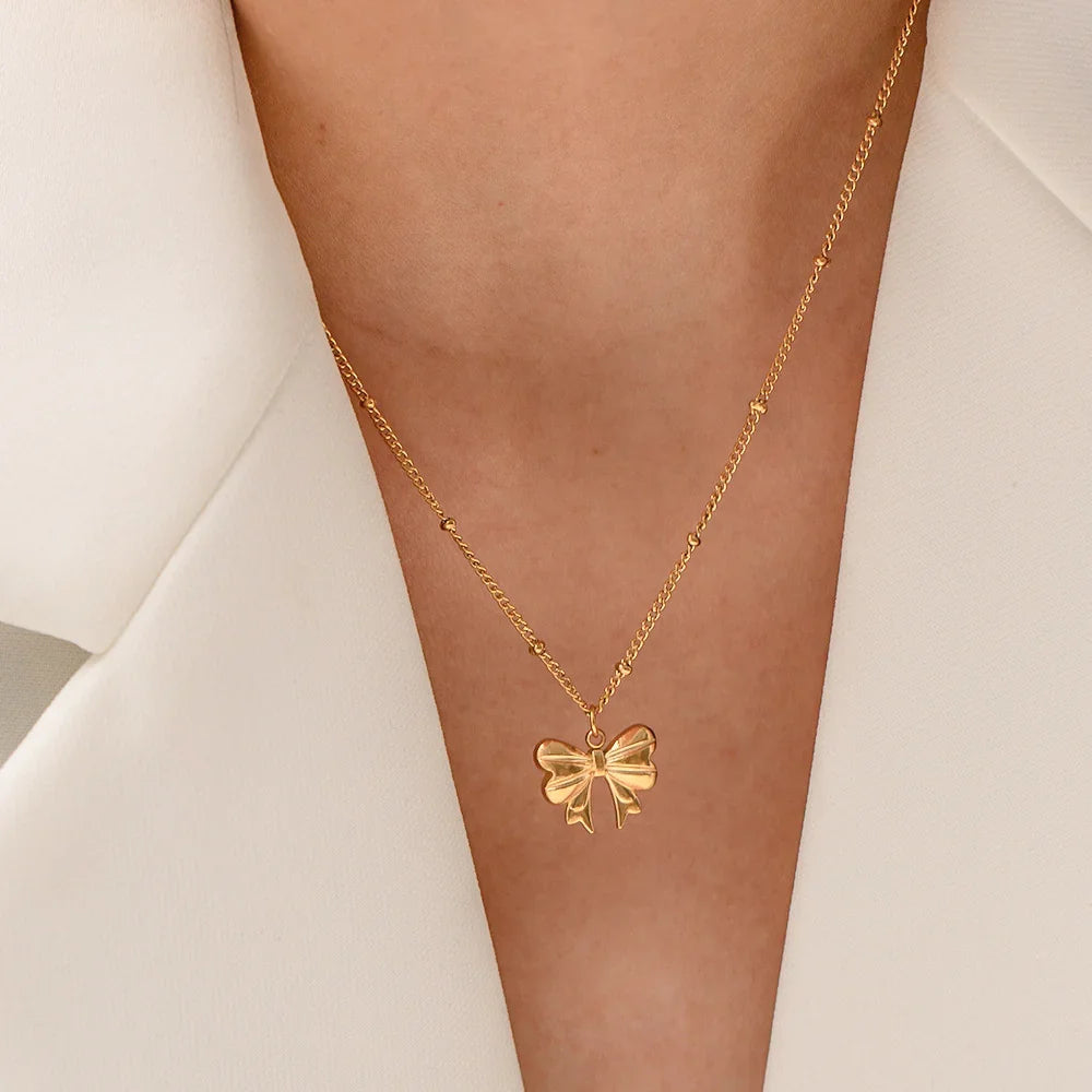 [Royal Vicky]June Bow Necklace