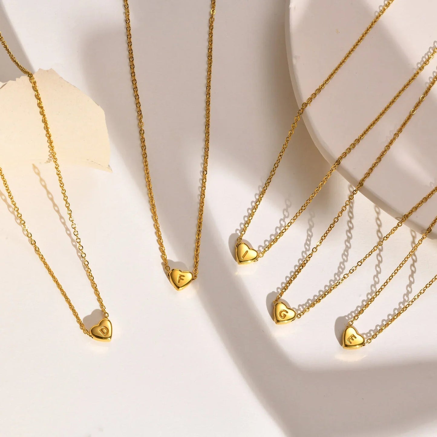 [Royal Vicky]Heart Initial Gold Necklace