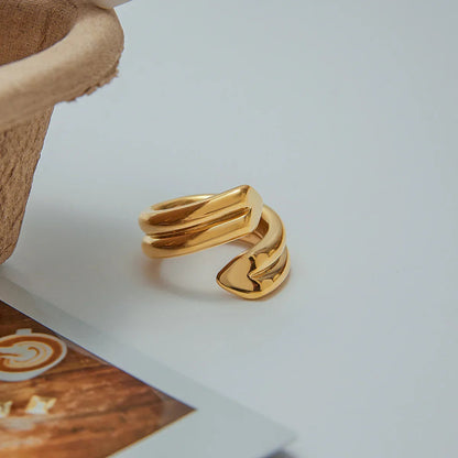 [Royal Vicky]Tara Heart Twist Gold Ring