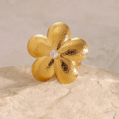 [Royal Vicky]Flora Gold Petal Ring
