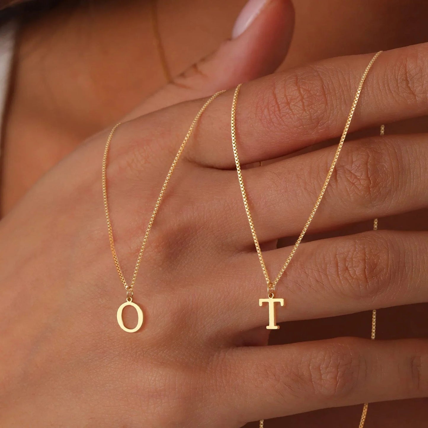 [Royal Vicky]Therese Letter Initial Gold Necklace