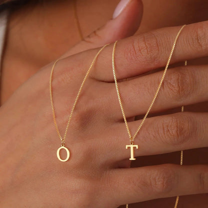 [Royal Vicky]Therese Letter Initial Gold Necklace