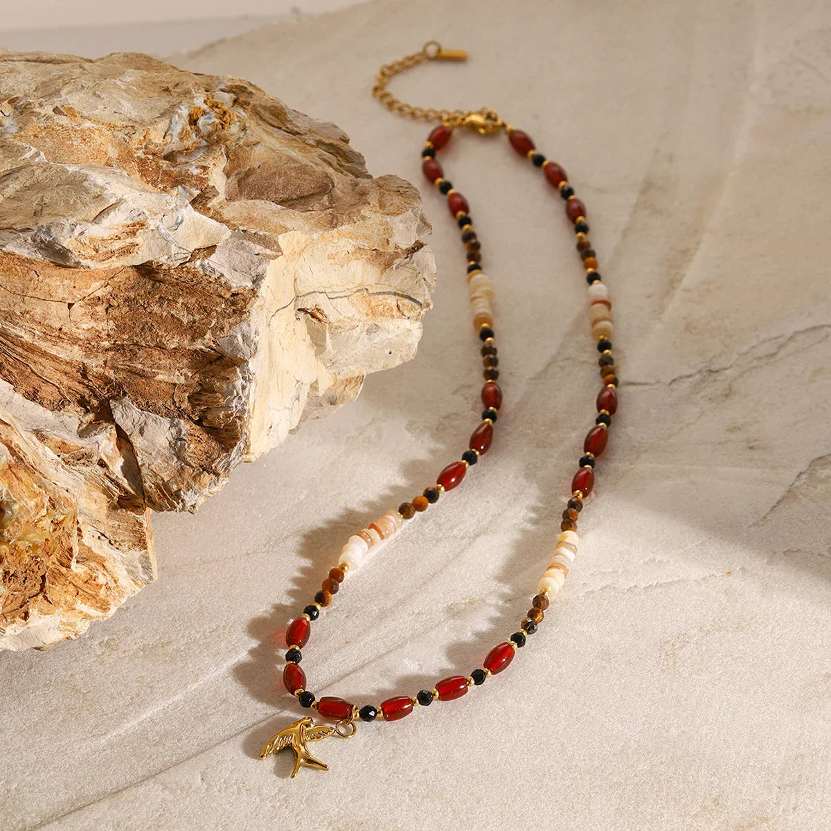[Royal Vicky]Sierra Tiger Eye Beads Necklace