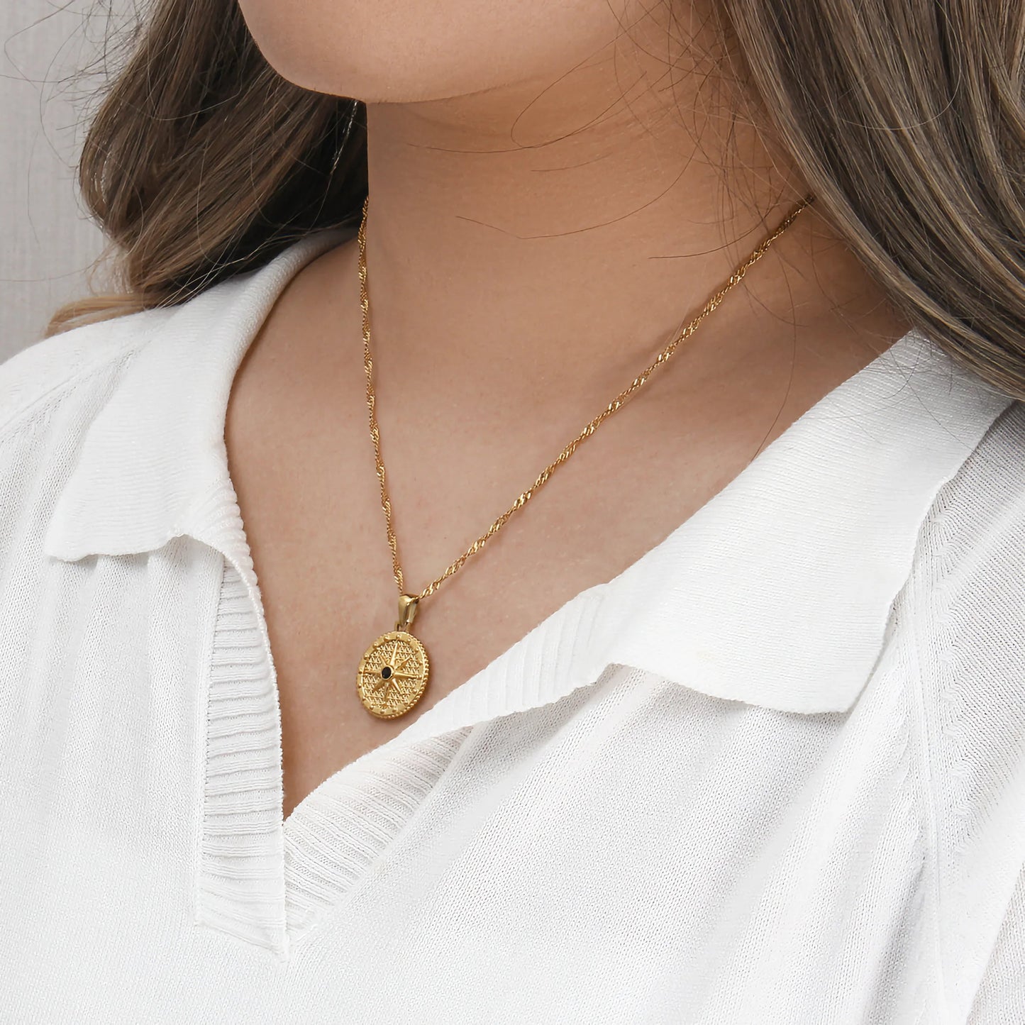 [Royal Vicky]Ellie Compass Necklace