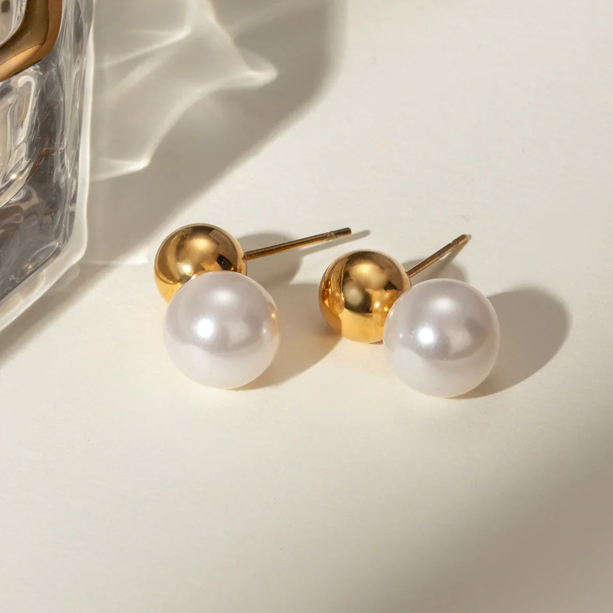 [Royal Vicky]Nautica Dome Pearl Earrings