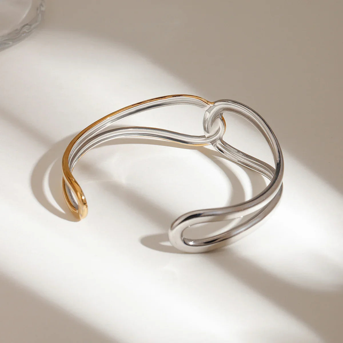 [Royal Vicky]Noria Two Tone Gold Bangle