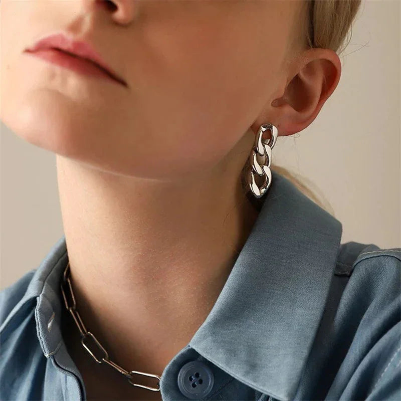 [Royal Vicky]Giselle Gold Chain Earring