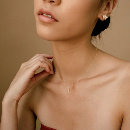 [Royal Vicky]Therese Letter Initial Gold Necklace