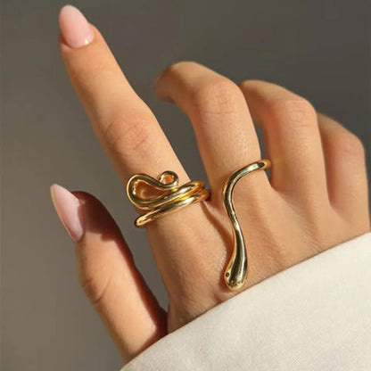 [Royal Vicky]Gemmie Golden Snake Ring