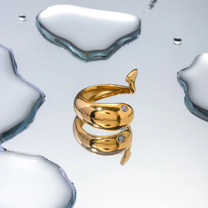 [Royal Vicky]Etta Gold Serpent Ring