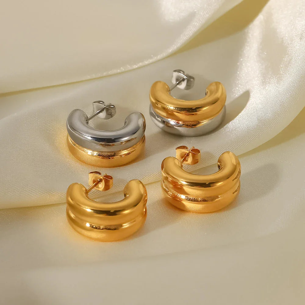 [Royal Vicky]Henrietta Gold Earrings