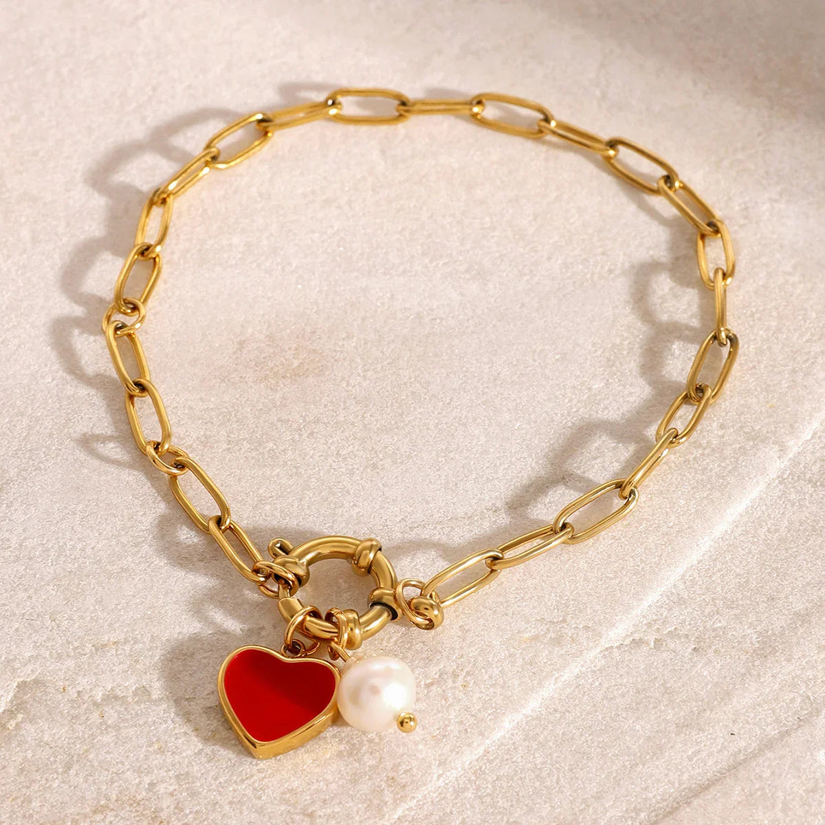 [Royal Vicky]Tanya Heart Pearl Bracelet
