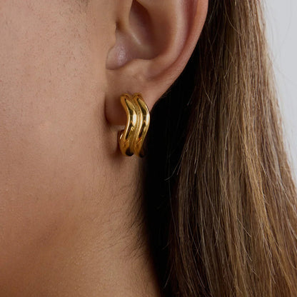 [Royal Vicky]Double Curve Hoops