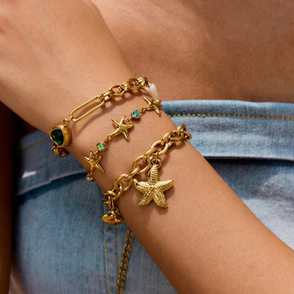 [Royal Vicky]Kristine Golden Starfish Bracelet