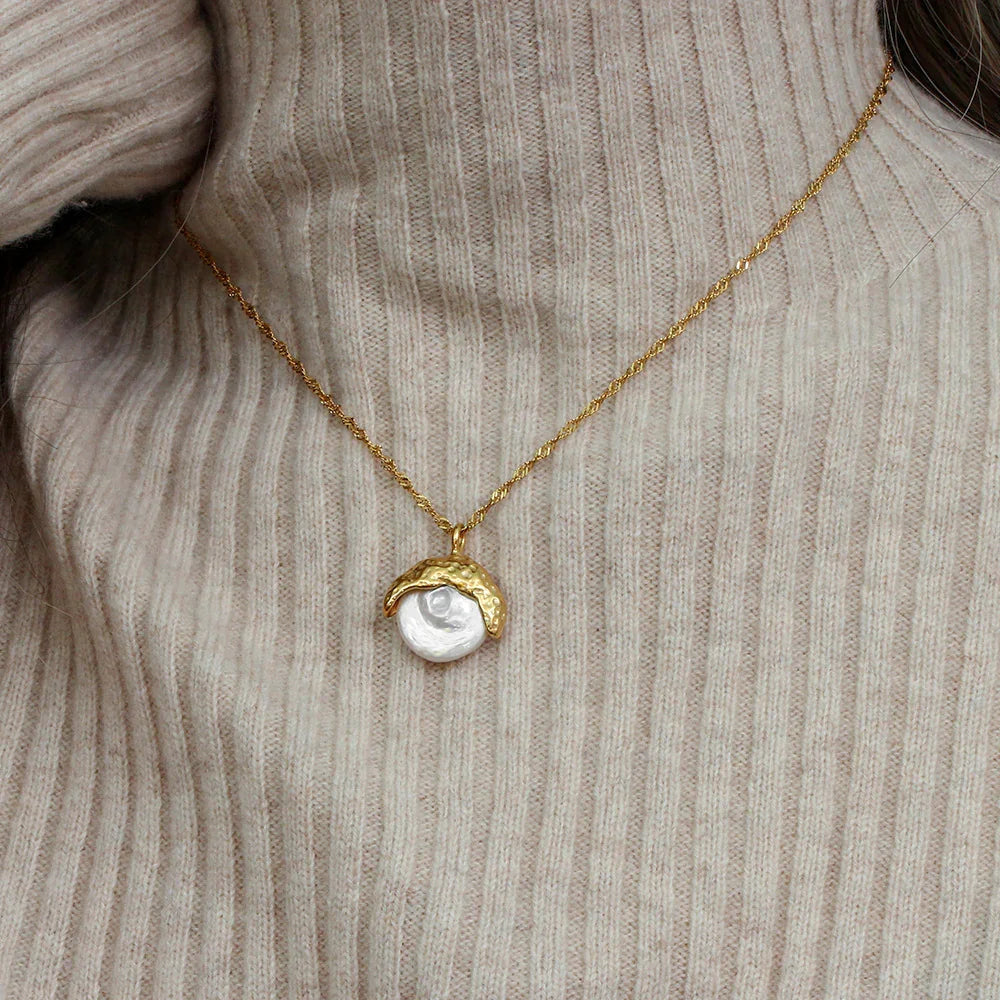 [Royal Vicky]Kimberly Pearl Necklace