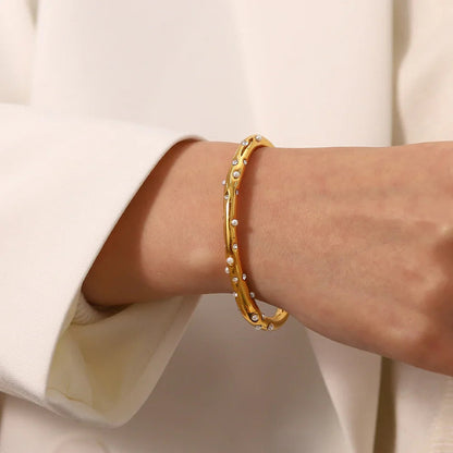 [Royal Vicky]Corisande Gold Bangle