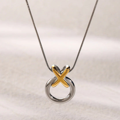 [Royal Vicky]Mirabelle Ring Knot Necklace