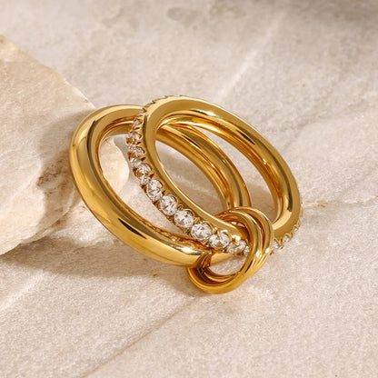 [Royal Vicky]Alison Stacked Diamond Ring