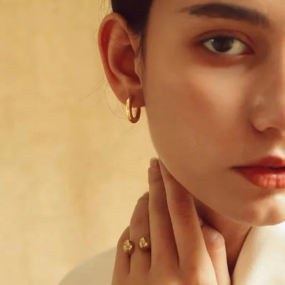 [Royal Vicky]Bold Round Hoops